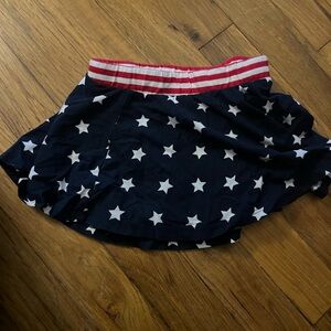 The Children's Place Navy Skirt with Star and Stripe Design